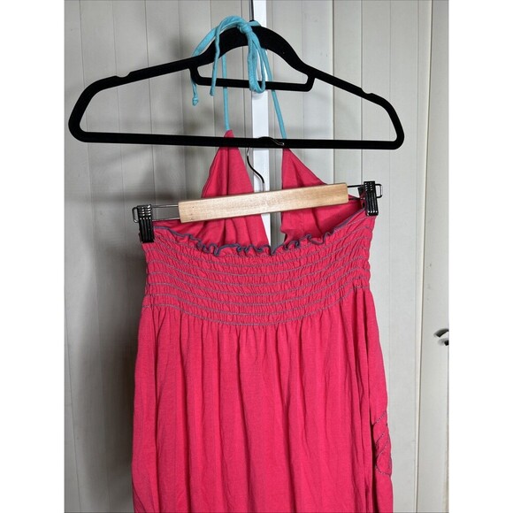 Rocawear Babydoll Top Y2K Pink Smocked Open Back Size L - Picture 4 of 7